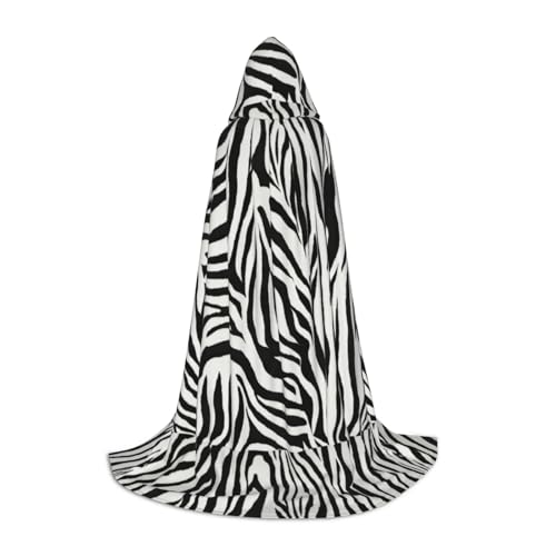 pvinnk Warmer Kapuzenumhang mit Zebramuster für Halloween, für Männer und Frauen, für Karneval, Cosplay, Hexenkostüme pvinnk Warmer Kapuzenumhang mit Zebramuster für Halloween, für Männer und Frauen, für Karneval, Cosplay, Hexenkostüme von pvinnk