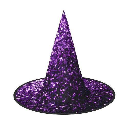 pvinnk Wunderschöner lila Glitzer-Druck über lebendigem Karneval Halloween Hut Erwachsene Kostüm Zubehör für Mottopartys pvinnk Wunderschöner lila Glitzer-Druck über lebendigem Karneval Halloween Hut Erwachsene Kostüm Zubehör für Mottopartys von pvinnk