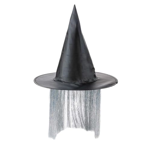 pvucpot Hexenhut Halloween, Schwarze Hexenhut,Hexen Kostüm Zubehör, Karnevalshut, Reite Krempe Spitzhut für Mütze Mädchen Karneval Cosplay Party Halloween Festival Dekorative Requisiten Größen pvucpot Hexenhut Halloween, Schwarze Hexenhut,Hexen Kostüm Zubehör, Karnevalshut, Reite Krempe Spitzhut für Mütze Mädchen Karneval Cosplay Party Halloween Festival Dekorative Requisiten Größen von pvucpot