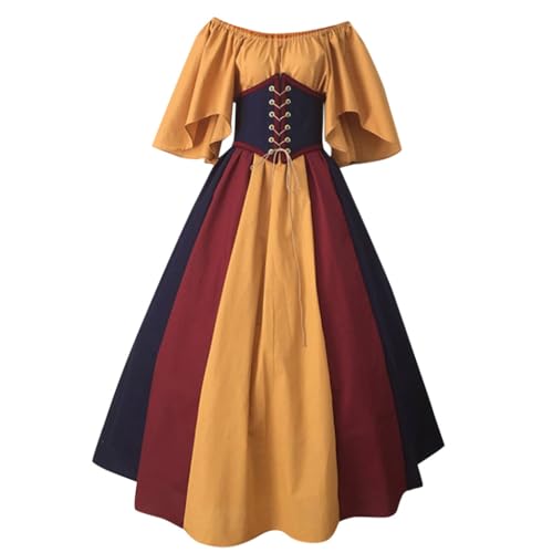 faschingskostüme damen, Mittelalter Kleidung Damen Lang Retro Viktorianisches Kleid Vintage Karneval Party Prinzessin Kleid Große Größen Elegant Partykleid Renaissance Kleid Gothic Karneval Kostüm faschingskostüme damen, Mittelalter Kleidung Damen Lang Retro Viktorianisches Kleid Vintage Karneval Party Prinzessin Kleid Große Größen Elegant Partykleid Renaissance Kleid Gothic Karneval Kostüm von pxjsdwe
