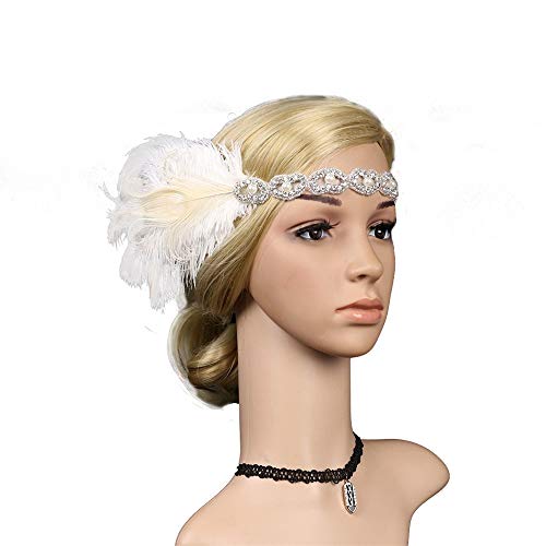 pxjsdwe fasching haarreif, Feder Kopfschmuck Damen Vintage Tee-Party Haarband Feder Kopfschmuck Regenbogen Haarreif Elegant Fascinator-Hut Karneval Party Hochzeit Feder Stirnband pxjsdwe fasching haarreif, Feder Kopfschmuck Damen Vintage Tee-Party Haarband Feder Kopfschmuck Regenbogen Haarreif Elegant Fascinator-Hut Karneval Party Hochzeit Feder Stirnband von pxjsdwe