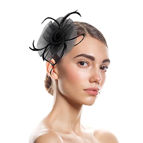 pxjsdwe federkragen schwarz, Feder Stirnband Damen Vintage Tee-Party Feder Stirnband Haarreif Cosplay Feder Haarschmuck Hochzeit Fascinator-Hut 20er Jahre Abschlussball Haarband pxjsdwe federkragen schwarz, Feder Stirnband Damen Vintage Tee-Party Feder Stirnband Haarreif Cosplay Feder Haarschmuck Hochzeit Fascinator-Hut 20er Jahre Abschlussball Haarband von pxjsdwe