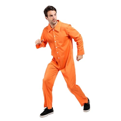 pxjsdwe häftling kostüm damen, Gefängnis Kostüm Orange Unisex Häftling Kostüm Herren Damen, Gefangener Kostüm, Sträfling Prisoner Kostüm Karneval Cosplay für Sträflinge pxjsdwe häftling kostüm damen, Gefängnis Kostüm Orange Unisex Häftling Kostüm Herren Damen, Gefangener Kostüm, Sträfling Prisoner Kostüm Karneval Cosplay für Sträflinge von pxjsdwe