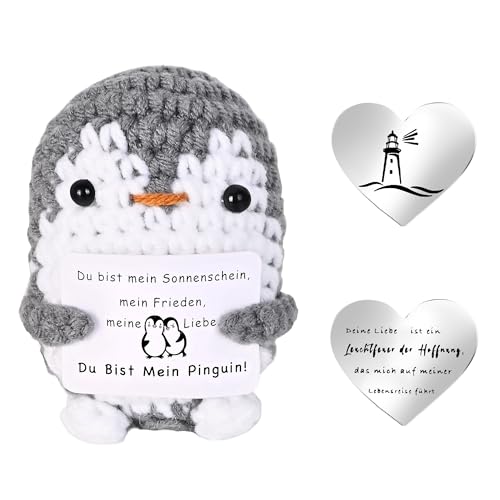 qianduoduo Positive Pinguin Ich Liebe Dich Geschenke für Freundin, Jahrestag Geschenke für Frauen Männer, Valentinstagsgeschenk für Sie Ihn, Pocket Hug Pinguin qianduoduo Positive Pinguin Ich Liebe Dich Geschenke für Freundin, Jahrestag Geschenke für Frauen Männer, Valentinstagsgeschenk für Sie Ihn, Pocket Hug Pinguin von qianduoduo