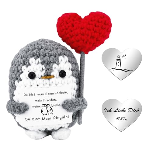 qianduoduo Positive Pinguin Ich Liebe Dich Geschenke für Frauen Männer, Jahrestag Geschenk für Sie Ihn, Geschenke für Freundin, Partner Geschenke, Hochzeitstag, Valentinstagsgeschenk qianduoduo Positive Pinguin Ich Liebe Dich Geschenke für Frauen Männer, Jahrestag Geschenk für Sie Ihn, Geschenke für Freundin, Partner Geschenke, Hochzeitstag, Valentinstagsgeschenk von qianduoduo