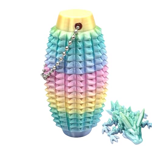 qixeuoa 3D | Stressabbau Schlüsselanhänger Charm | 3D Gedruckter Fidget Charm Für Erwachsene Schreibtisch Tasche Zuhause Geburtstag Deko von qixeuoa