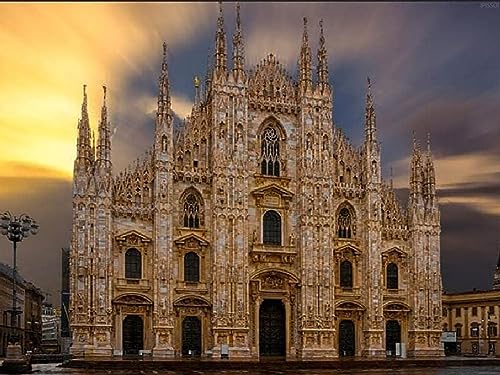 Italien-Puzzles für Erwachsene und Kinder – Mailänder Kathedrale Kirche 1000 Teile Reise-Puzzle, Europa-Landschaft, Natur, herausfordernde Wohnkultur, Geschenk Italien-Puzzles für Erwachsene und Kinder – Mailänder Kathedrale Kirche 1000 Teile Reise-Puzzle, Europa-Landschaft, Natur, herausfordernde Wohnkultur, Geschenk von qkutyff