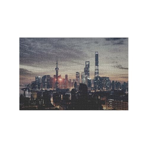 World Sehenswürdigkeiten Reise-Puzzle für Erwachsene und Kinder, Shanghai-Skyline-Puzzle, Landschaftsszenen-Puzzle, herausforderndes lustiges Spiel, Spielzeug, Kunst, Heimdekoration, bestes Geschenk World Sehenswürdigkeiten Reise-Puzzle für Erwachsene und Kinder, Shanghai-Skyline-Puzzle, Landschaftsszenen-Puzzle, herausforderndes lustiges Spiel, Spielzeug, Kunst, Heimdekoration, bestes Geschenk von qkutyff