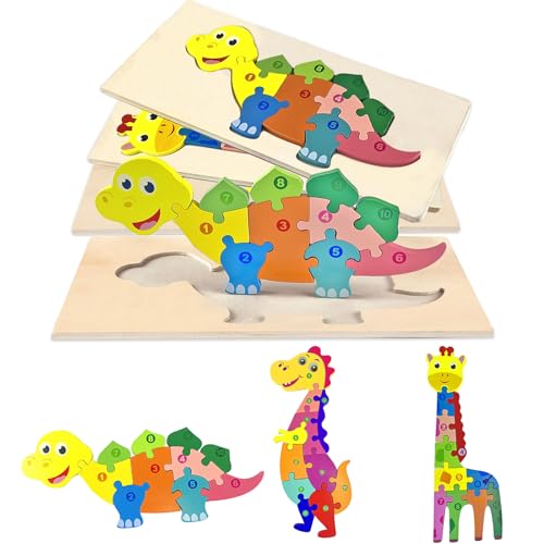 Holzpuzzle Kinder,Holzpuzzle Baby,Holzpuzzle für Kleinkinder,3 Stück Tier Holzpuzzle Set,Montessori Spielzeug holzpuzzle holzpuzzle für 1 2 3 jährige Jungen und mädchen Holzpuzzle Kinder,Holzpuzzle Baby,Holzpuzzle für Kleinkinder,3 Stück Tier Holzpuzzle Set,Montessori Spielzeug holzpuzzle holzpuzzle für 1 2 3 jährige Jungen und mädchen von qimeyu