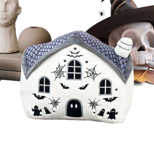 qokeeu Halloween Plüsch | Halloween Gruselhaus Plüsch Spielzeug,Kuschelige Weichfestdekoration Für Sofa Bett Kinderzimmer Wohnzimmer Schlafzimmer von qokeeu