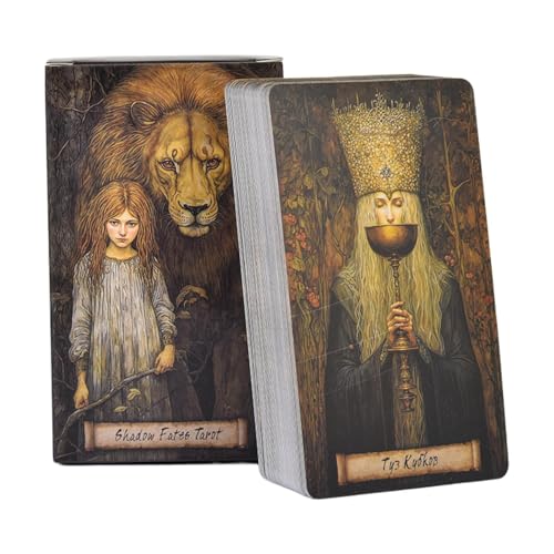 qokeeu Tarotkarten Für Anfänger | 80 Stück Tarot Spielkarten | Tragbares Strategiespiel | Für Erwachsene Kinder Halloween Fest von qokeeu
