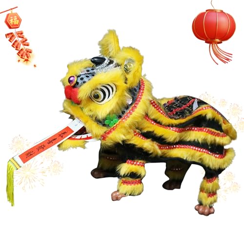 qokeeu Traditionelle Chinesische Marionette, Kulturelle Fadenpuppe Löwentanz, Kulturelles Spielzeug Künstlerisches Design für Feste Schule Klassenzimmer Lokales Theater Aufführungen Familienfeiern von qokeeu