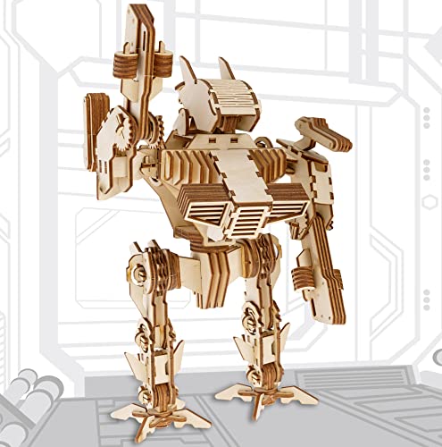 qollorette Modellbau 3D Holzpuzzle für Erwachsene, Kinder, Roboter Bausatz Holzmodelle Bausätze Erwachsene, Roboter Bausatz Holz 3D Puzzle Modellbausatz qollorette Modellbau 3D Holzpuzzle für Erwachsene, Kinder, Roboter Bausatz Holzmodelle Bausätze Erwachsene, Roboter Bausatz Holz 3D Puzzle Modellbausatz von qollorette