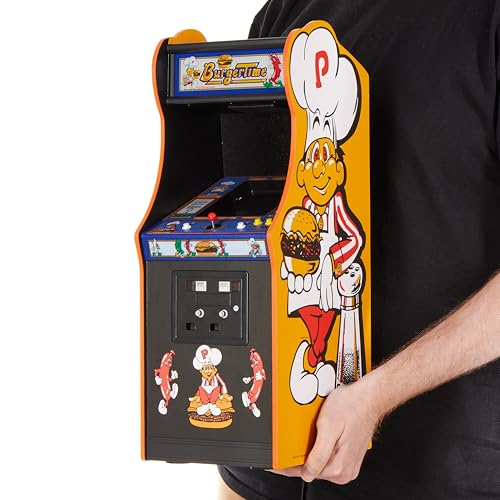 Numskull Quarter Arcades Burger Time Sammleredition Mini-Arcade - Retro-Arcade im Maßstab 1/4 für Sammler, authentische Holzreplik, originales ROM, 5" TFT-Bildschirm für Enthusiasten. Numskull Quarter Arcades Burger Time Sammleredition Mini-Arcade - Retro-Arcade im Maßstab 1/4 für Sammler, authentische Holzreplik, originales ROM, 5" TFT-Bildschirm für Enthusiasten. von quarter arcades