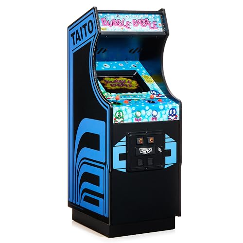 Quarter Arcades Numskull Bubble Bobble Mini-Arcade-Schrank in 1/4-Größe, spielbare Nachbildung, Retro-Arcade-Spielmaschine, Mikro-Retro-Konsole (elektronische Spiele) von quarter arcades