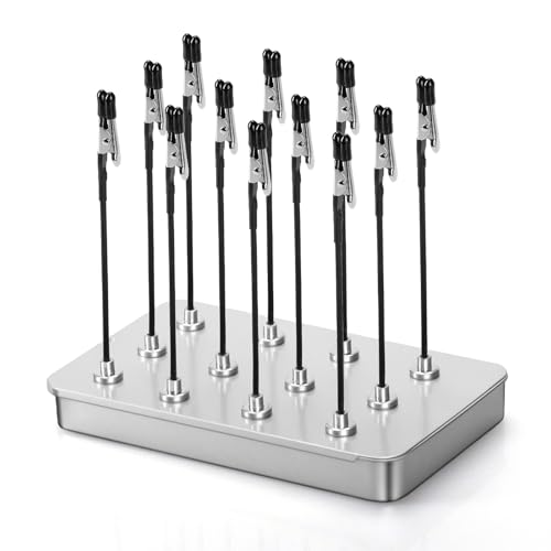 quiodok 12 Stück Modellbau Farben Standfuß und 1 Eisenbox als Basis, Dritte Hand Löten mit Magnetfuß und Krokodilklemmen, Flexibler Modellbau Zubehör für Modellierung und Bastelarbeiten quiodok 12 Stück Modellbau Farben Standfuß und 1 Eisenbox als Basis, Dritte Hand Löten mit Magnetfuß und Krokodilklemmen, Flexibler Modellbau Zubehör für Modellierung und Bastelarbeiten von quiodok