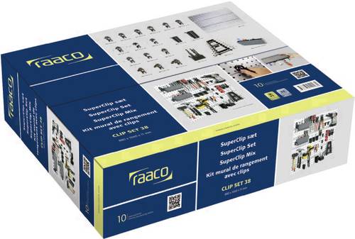Raaco 120982 Lochplatten-Set Clip Set 38 (B x H x T) 1040 x 880 x 11mm 1 Set von raaco