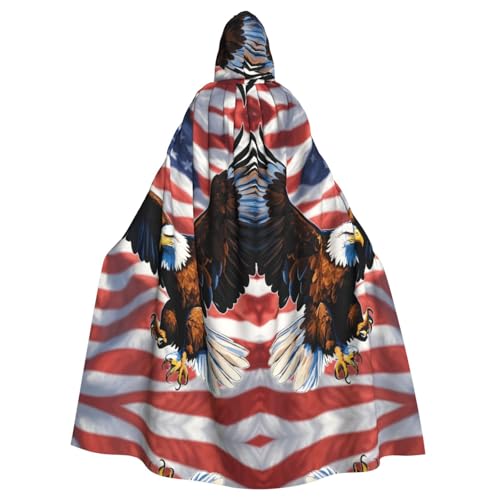 Adler mit USA-Flagge, Gothic-Karnevals-Umhang, dunkler Fantasieumhang für Maskerade und Cosplay-Events Adler mit USA-Flagge, Gothic-Karnevals-Umhang, dunkler Fantasieumhang für Maskerade und Cosplay-Events von rannsut