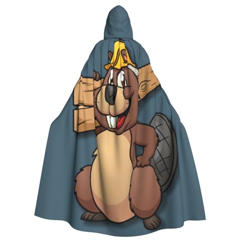 Biber-Arbeits-Druck, Gothic-Karnevals-Umhang, dunkler Fantasieumhang für Maskerade und Cosplay-Events von rannsut