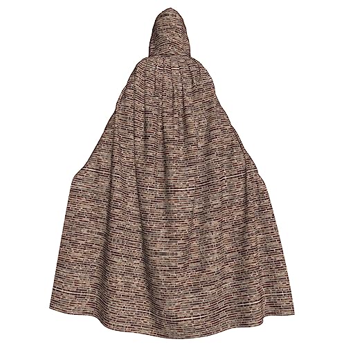 Brick Wall Print Gothic Karneval Umhang Dark Fantasy Cape für Maskerade und Cosplay Events Brick Wall Print Gothic Karneval Umhang Dark Fantasy Cape für Maskerade und Cosplay Events von rannsut