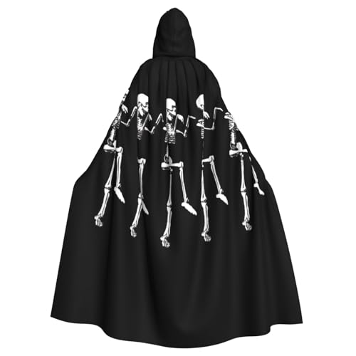 Halloween beweglicher Skelett-Schädel-Druck, Gothic-Karneval-Umhang, dunkler Fantasy-Umhang für Maskerade und Cosplay-Events Halloween beweglicher Skelett-Schädel-Druck, Gothic-Karneval-Umhang, dunkler Fantasy-Umhang für Maskerade und Cosplay-Events von rannsut