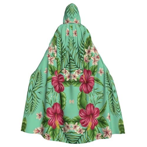 Hawaiianischer Umhang mit tropischen Blättern und Blumen, Gothic, Karneval, dunkler Fantasieumhang für Maskerade und Cosplay-Veranstaltungen Hawaiianischer Umhang mit tropischen Blättern und Blumen, Gothic, Karneval, dunkler Fantasieumhang für Maskerade und Cosplay-Veranstaltungen von rannsut