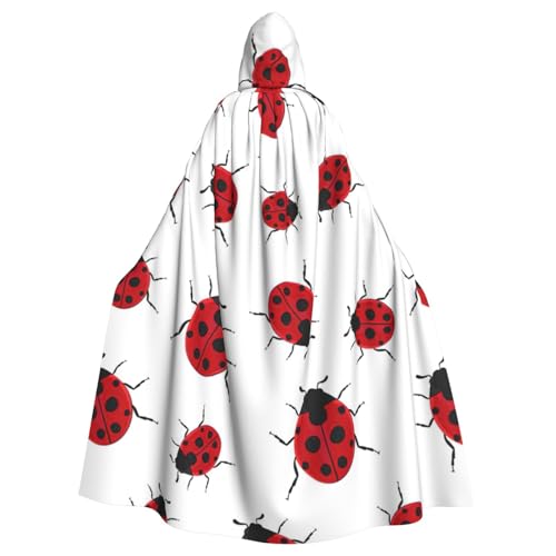 Marienkäfer-Druck, Gothic-Karneval-Umhang, dunkler Fantasieumhang für Maskerade und Cosplay-Events Marienkäfer-Druck, Gothic-Karneval-Umhang, dunkler Fantasieumhang für Maskerade und Cosplay-Events von rannsut