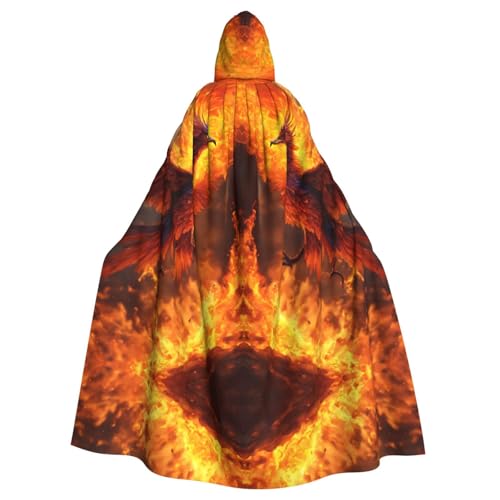 Phoenix Print Gothic Karneval Umhang Dark Fantasy Cape für Maskerade und Cosplay Events Phoenix Print Gothic Karneval Umhang Dark Fantasy Cape für Maskerade und Cosplay Events von rannsut