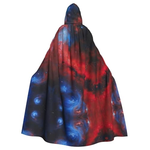 Roter blauer Galaxie-Druck, Gothic-Karnevals-Umhang, dunkler Fantasieumhang für Maskerade und Cosplay-Events Roter blauer Galaxie-Druck, Gothic-Karnevals-Umhang, dunkler Fantasieumhang für Maskerade und Cosplay-Events von rannsut