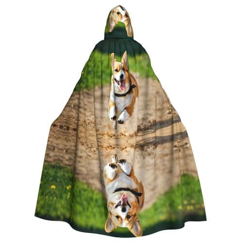 Süßer Corgi-Druck, Gothic-Karneval-Umhang, dunkler Fantasieumhang für Maskerade und Cosplay-Events Süßer Corgi-Druck, Gothic-Karneval-Umhang, dunkler Fantasieumhang für Maskerade und Cosplay-Events von rannsut