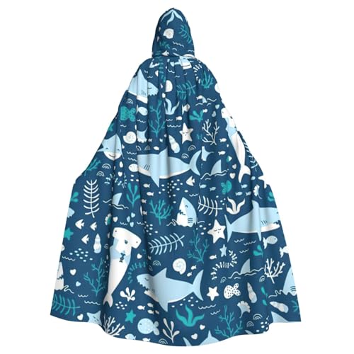 Süßer blauer Fisch-1-Druck, Gothic-Karneval-Umhang, dunkler Fantasieumhang für Maskerade und Cosplay-Events Süßer blauer Fisch-1-Druck, Gothic-Karneval-Umhang, dunkler Fantasieumhang für Maskerade und Cosplay-Events von rannsut