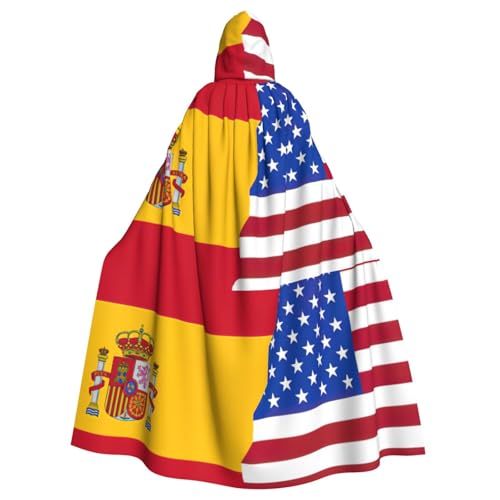 Umhang mit amerikanischer Spanien-Flagge, Gothic, Karneval, dunkler Fantasieumhang für Maskerade und Cosplay-Events Umhang mit amerikanischer Spanien-Flagge, Gothic, Karneval, dunkler Fantasieumhang für Maskerade und Cosplay-Events von rannsut