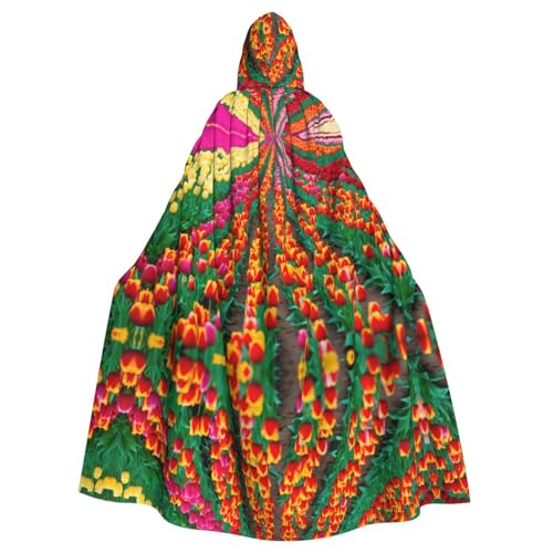 Umhang mit buntem Tulpenaufdruck, Gothic, Karneval, dunkler Fantasieumhang für Maskerade und Cosplay-Veranstaltungen Umhang mit buntem Tulpenaufdruck, Gothic, Karneval, dunkler Fantasieumhang für Maskerade und Cosplay-Veranstaltungen von rannsut