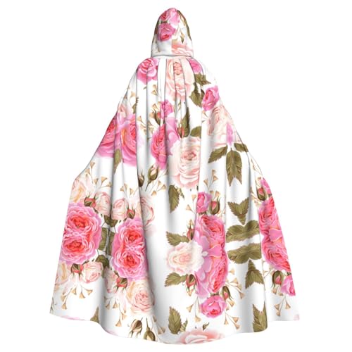 Umhang mit floralem Rosen-Aufdruck, Gothic-Stil, Karneval, dunkler Fantasieumhang für Maskerade und Cosplay-Veranstaltungen Umhang mit floralem Rosen-Aufdruck, Gothic-Stil, Karneval, dunkler Fantasieumhang für Maskerade und Cosplay-Veranstaltungen von rannsut