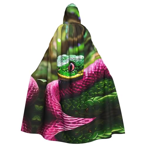 Umhang mit grünem Schlangen-Druck, Gothic, Karneval, dunkler Fantasieumhang für Maskerade und Cosplay-Events Umhang mit grünem Schlangen-Druck, Gothic, Karneval, dunkler Fantasieumhang für Maskerade und Cosplay-Events von rannsut
