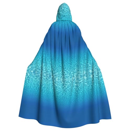 Umhang mit ruhiger Unterwasserlandschaft, Gothic-Stil, Karneval, dunkler Fantasieumhang für Maskerade und Cosplay-Events von rannsut