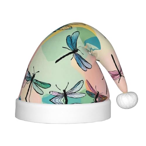 Weihnachtsmütze mit Libellen-Druck, bequeme Weihnachtsmütze für Weihnachten, Kostümparty und Feiertagsveranstaltung Weihnachtsmütze mit Libellen-Druck, bequeme Weihnachtsmütze für Weihnachten, Kostümparty und Feiertagsveranstaltung von rannsut