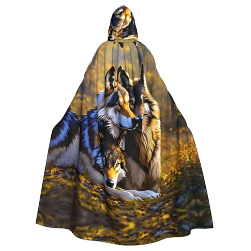 Wolfs-Druck, Gothic-Karnevals-Umhang, dunkler Fantasieumhang für Maskerade und Cosplay-Events Wolfs-Druck, Gothic-Karnevals-Umhang, dunkler Fantasieumhang für Maskerade und Cosplay-Events von rannsut
