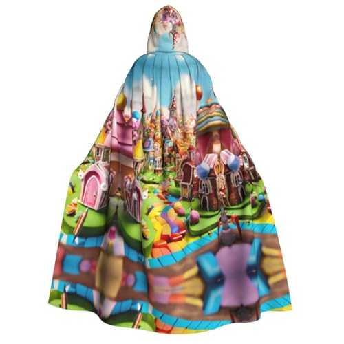 rannsut Candy Land Print Unisex Umhang Gothic Karneval Umhang Mystischer Umhang für Maskeraden und Themenveranstaltungen rannsut Candy Land Print Unisex Umhang Gothic Karneval Umhang Mystischer Umhang für Maskeraden und Themenveranstaltungen von rannsut