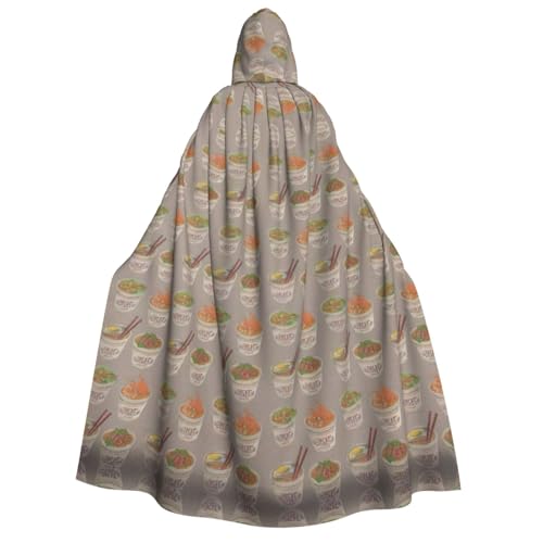 rannsut Eierbecher mit Ramen-Druck, Unisex, Umhang, Gothic, Karneval, Umhang, mystischer Umhang für Maskeraden und Themenveranstaltungen rannsut Eierbecher mit Ramen-Druck, Unisex, Umhang, Gothic, Karneval, Umhang, mystischer Umhang für Maskeraden und Themenveranstaltungen von rannsut