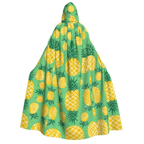 rannsut Goldener Ananas-Hintergrund, Unisex, Umhang, Gothic, Karneval, Umhang, mystischer Umhang für Maskeraden und Themenveranstaltungen rannsut Goldener Ananas-Hintergrund, Unisex, Umhang, Gothic, Karneval, Umhang, mystischer Umhang für Maskeraden und Themenveranstaltungen von rannsut