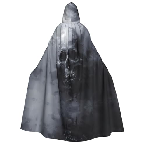 rannsut Horror-Geister-Schädel-Aufdruck, Unisex, Umhang, Gothic, Karneval, Umhang, mystischer Umhang für Maskeraden und Themenveranstaltungen rannsut Horror-Geister-Schädel-Aufdruck, Unisex, Umhang, Gothic, Karneval, Umhang, mystischer Umhang für Maskeraden und Themenveranstaltungen von rannsut