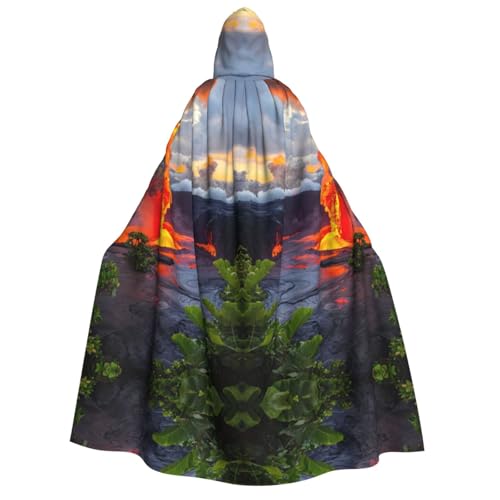 rannsut Kilauea Unisex-Umhang mit Vulkanen, Gothic, Karneval, Umhang, mystischer Umhang für Maskeraden und Themenveranstaltungen rannsut Kilauea Unisex-Umhang mit Vulkanen, Gothic, Karneval, Umhang, mystischer Umhang für Maskeraden und Themenveranstaltungen von rannsut