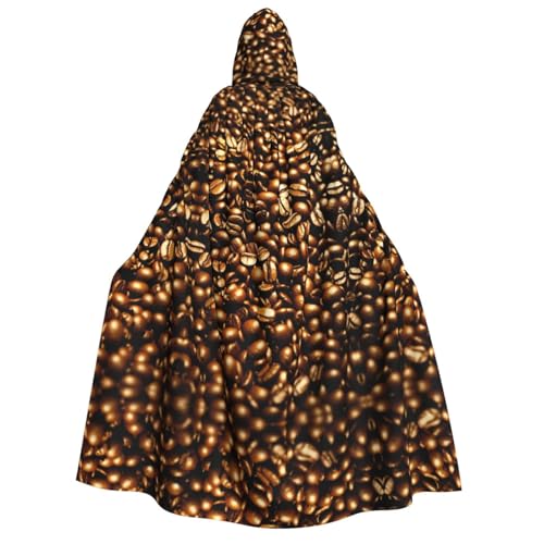 rannsut Lustiger Umhang mit gerösteten Kaffeebohnen, Unisex, Gothic-Stil, Karneval, Umhang, mystischer Umhang für Maskeraden und Themenveranstaltungen rannsut Lustiger Umhang mit gerösteten Kaffeebohnen, Unisex, Gothic-Stil, Karneval, Umhang, mystischer Umhang für Maskeraden und Themenveranstaltungen von rannsut