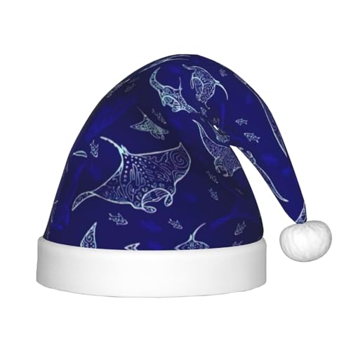 rannsut Manta-Rochen und Fisch-Druck, Weihnachtsmütze für Weihnachten, Kostümparty und Feiertagsveranstaltung rannsut Manta-Rochen und Fisch-Druck, Weihnachtsmütze für Weihnachten, Kostümparty und Feiertagsveranstaltung von rannsut