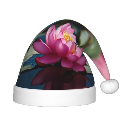 rannsut Spirit of the Lotus Weihnachtsmütze mit Aufdruck, bequeme Weihnachtsmütze für Weihnachten, Kostümparty und Feiertagsveranstaltung von rannsut