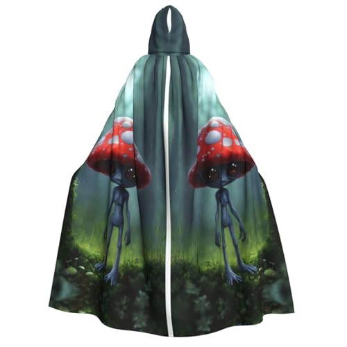 rannsut Unisex-Umhang mit Astronauten- und Alien-Druck, Gothic-Stil, Karneval, mystischer Umhang für Maskeraden und Themenveranstaltungen rannsut Unisex-Umhang mit Astronauten- und Alien-Druck, Gothic-Stil, Karneval, mystischer Umhang für Maskeraden und Themenveranstaltungen von rannsut