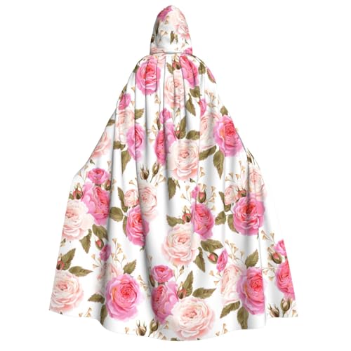 rannsut Unisex-Umhang mit Blumenmuster, Rosen-Druck, Gothic-Stil, Karneval, mystischer Umhang für Maskeraden und Themenveranstaltungen rannsut Unisex-Umhang mit Blumenmuster, Rosen-Druck, Gothic-Stil, Karneval, mystischer Umhang für Maskeraden und Themenveranstaltungen von rannsut