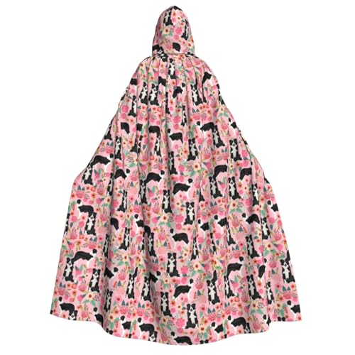 rannsut Unisex-Umhang mit Hundeaufdruck, Gothic-Stil, Karneval, mystischer Umhang für Maskeraden und Themenveranstaltungen von rannsut