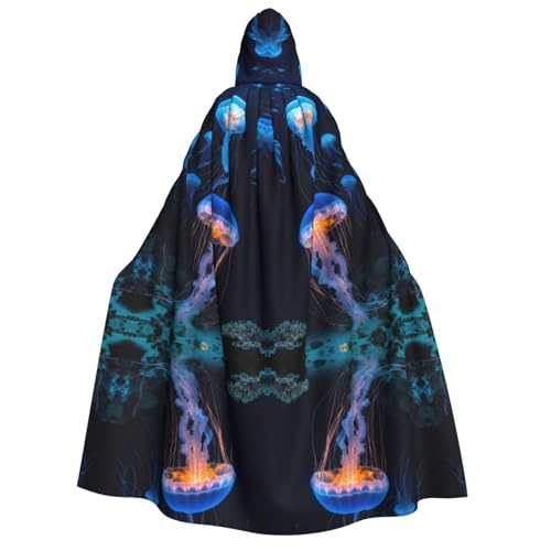 rannsut Unisex-Umhang mit Quallen-Ozean-Druck, Gothic-Stil, Karnevals-Umhang, mystischer Umhang für Maskeraden und Themenveranstaltungen rannsut Unisex-Umhang mit Quallen-Ozean-Druck, Gothic-Stil, Karnevals-Umhang, mystischer Umhang für Maskeraden und Themenveranstaltungen von rannsut
